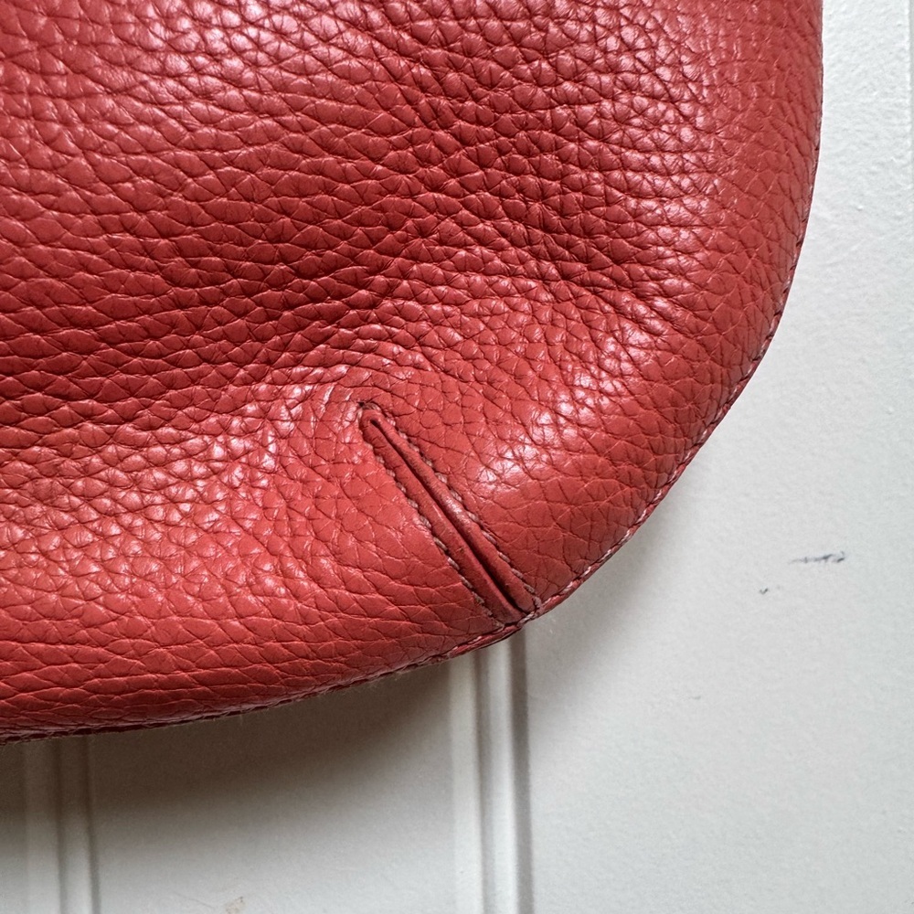 Furla Coral Leather Buckle Hobo Shoulder Bag. 9.5” by 7” by 0.5” - Picture 7 of 12